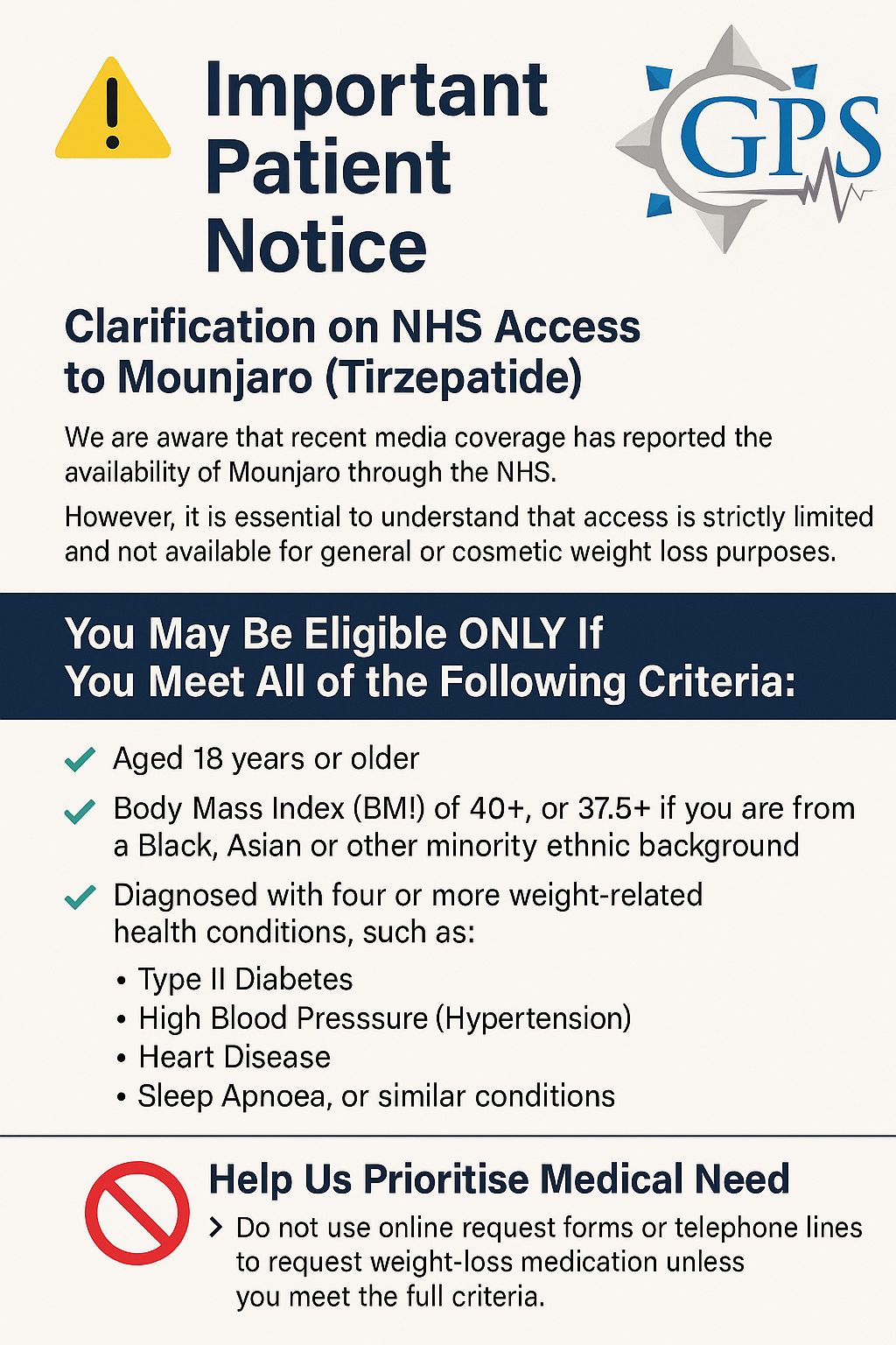 Patient Information Poster on Weight Management Medications